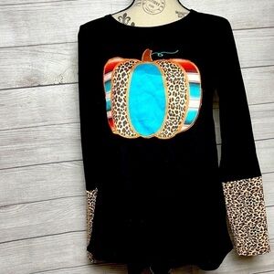 Fall Leopard Pumpkin NWT Long Sleeve Shirt